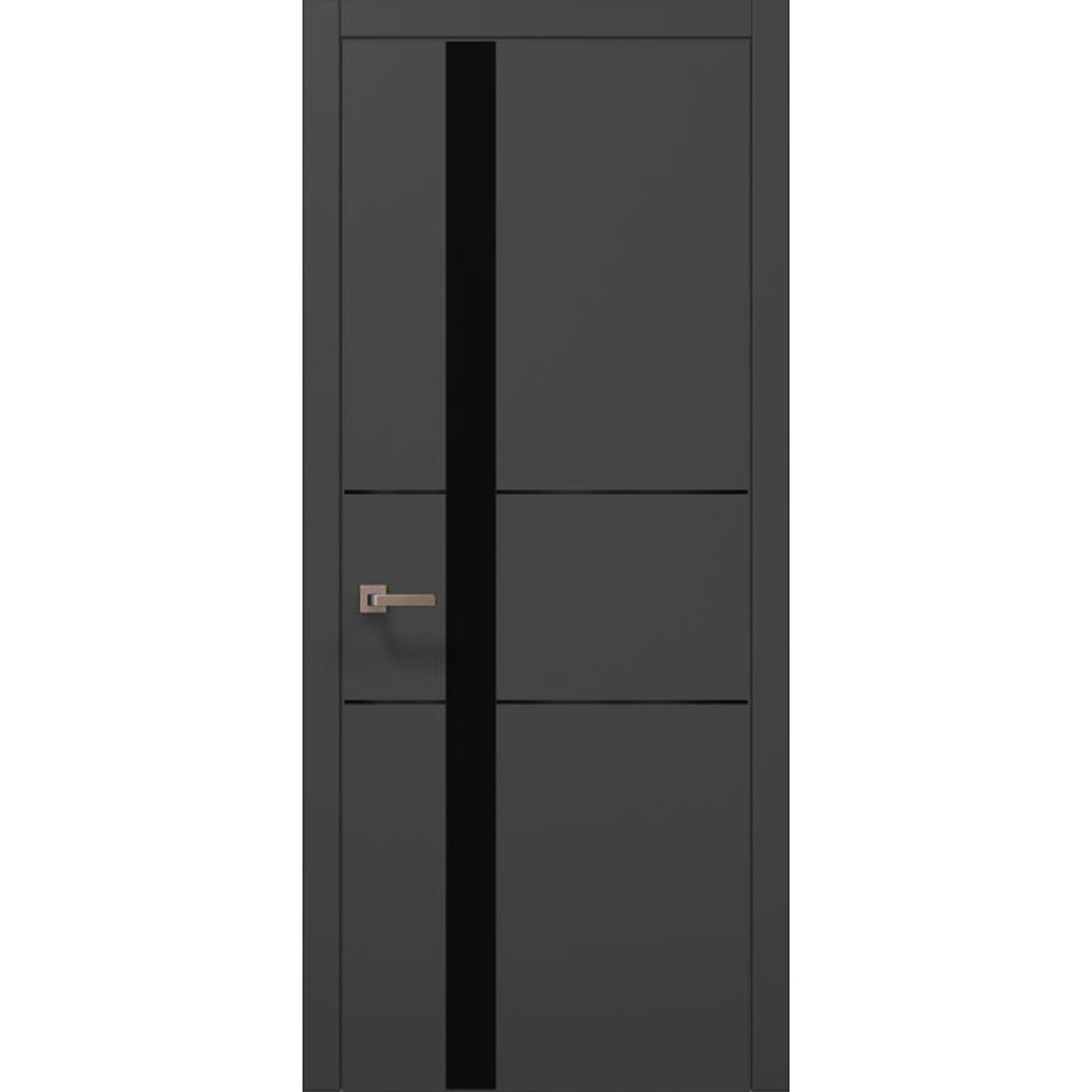 Двері Папа Карло Plato PL-08 з чорною ABC кромкою