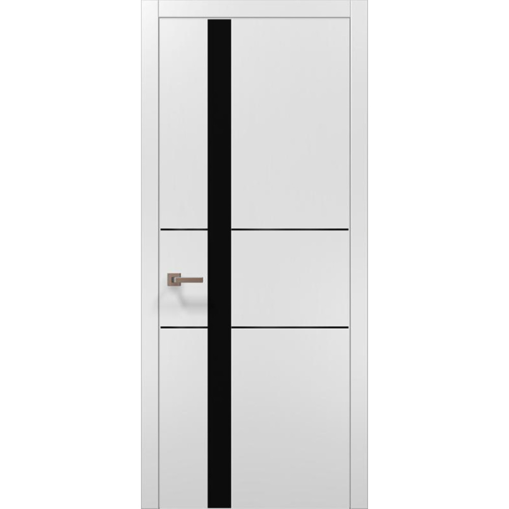 Двері Папа Карло Plato PL-08 з чорною ABC кромкою