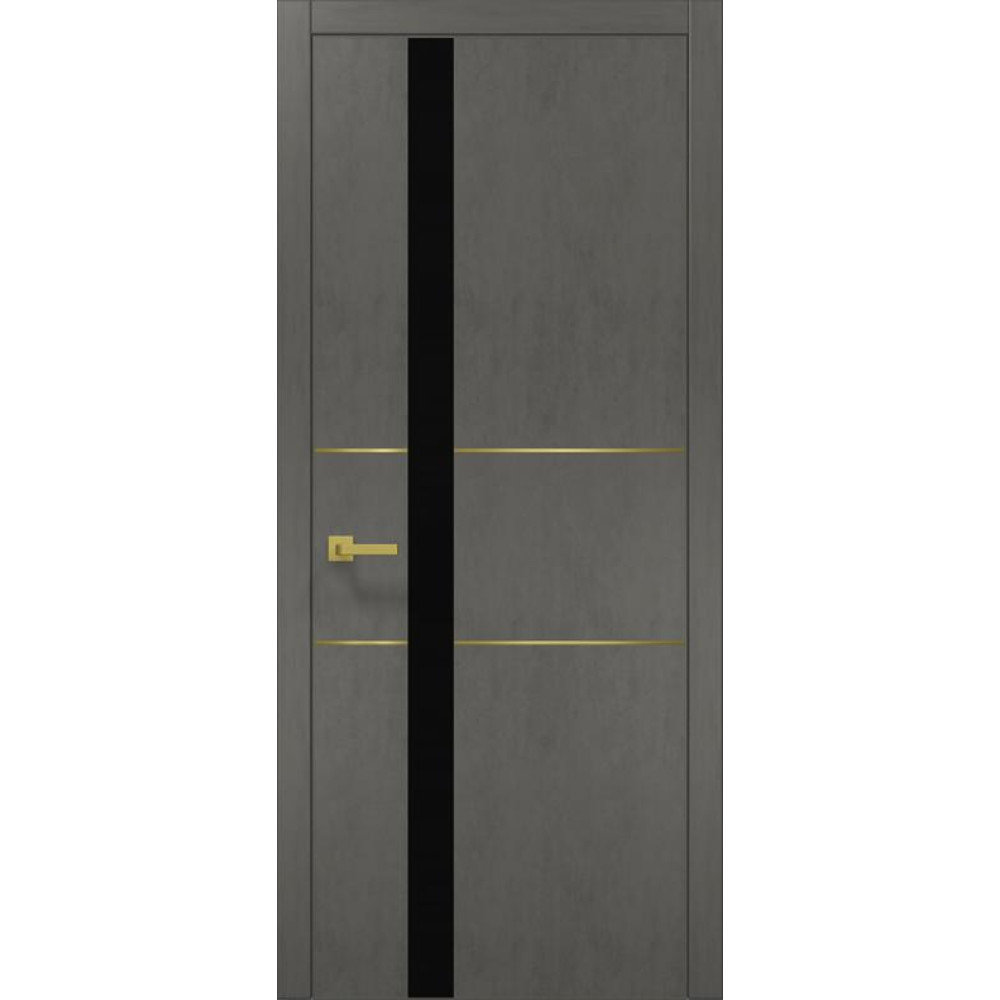 Двері Папа Карло Plato PL-08 з золотою ABC кромкою