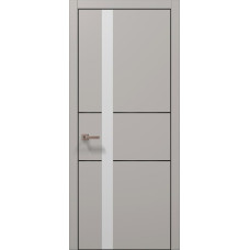Двері Папа Карло Plato PL-08 Ч, кромка алюміній чорний