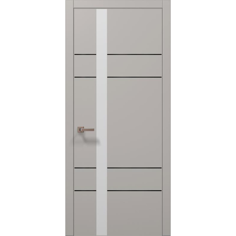 Двері Папа Карло Plato PL-10 з чорною ABC кромкою