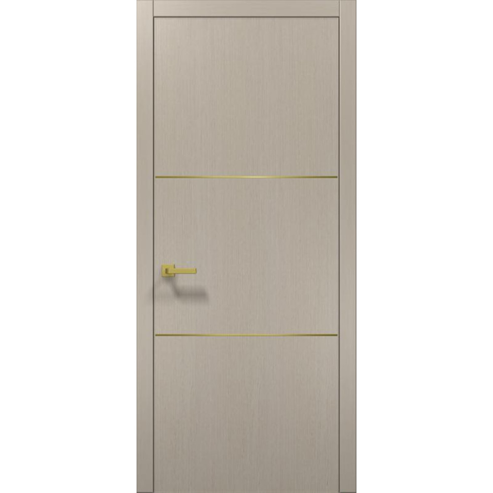 Двері Папа Карло Plato PL-23 з золотою ABC кромкою