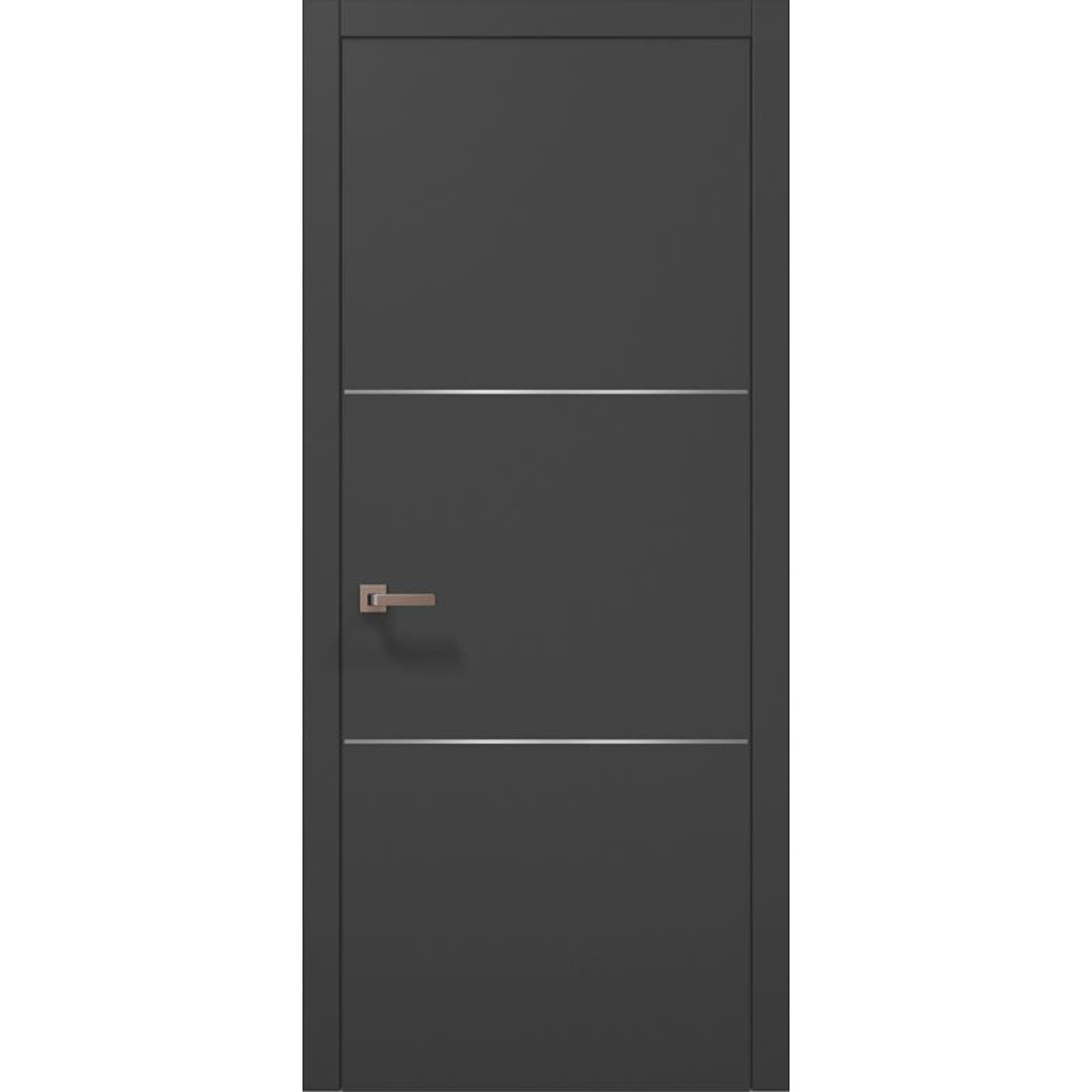 Двері Папа Карло Plato PL-23 з чорною ABC кромкою