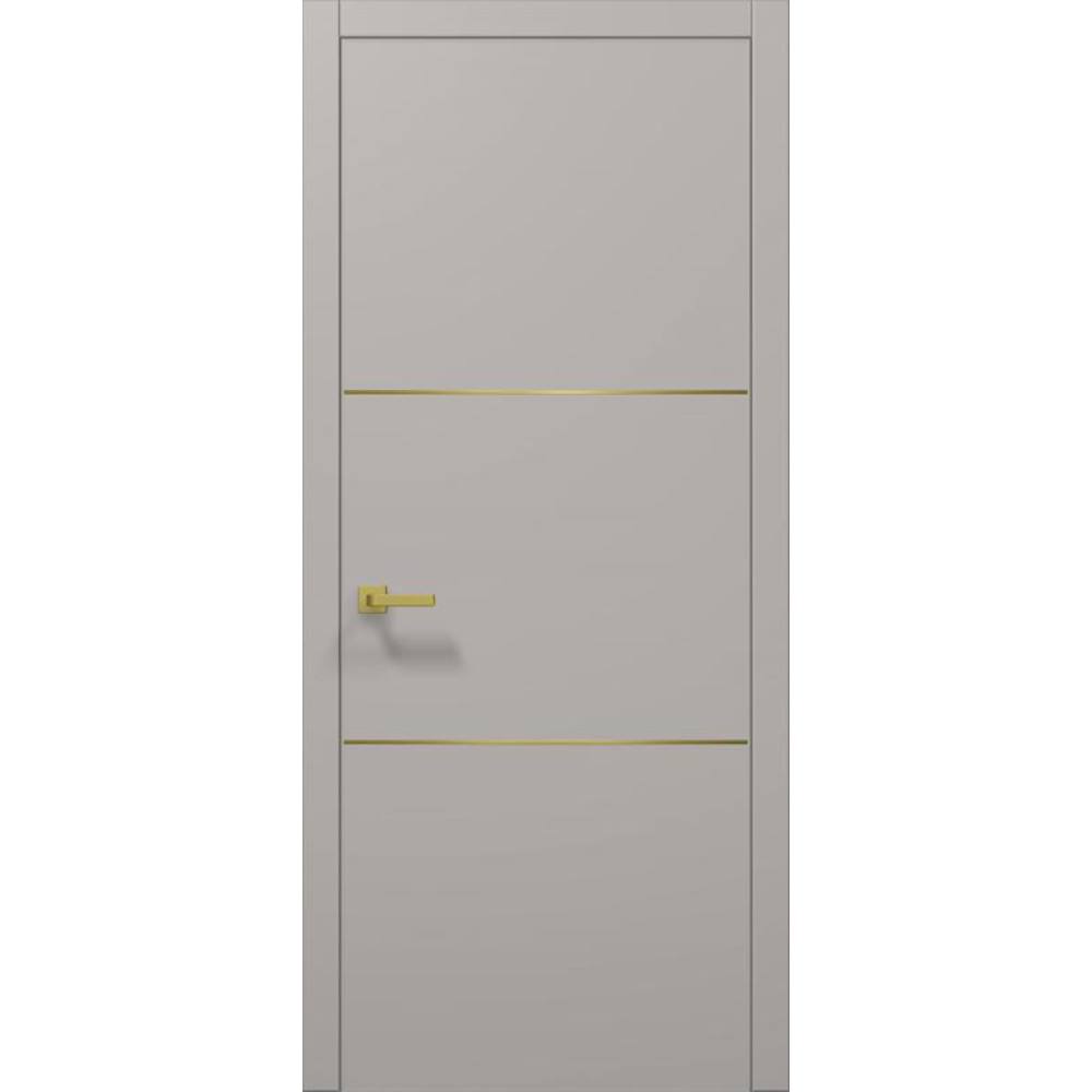 Двері Папа Карло Plato PL-23 з золотою ABC кромкою