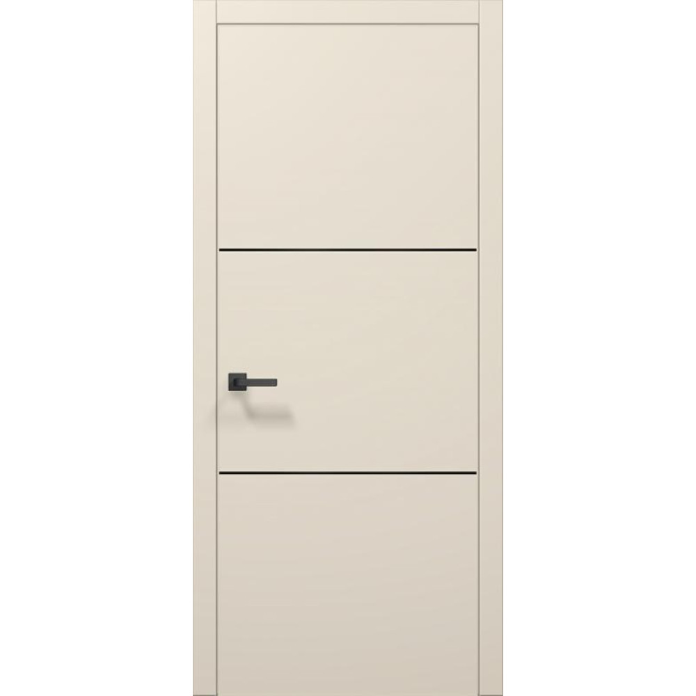 Двері Папа Карло Plato PL-23 з чорною ABC кромкою