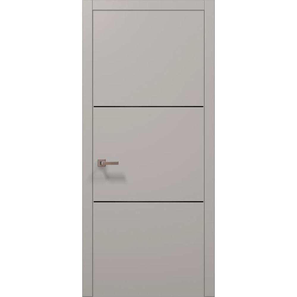 Двері Папа Карло Plato PL-23 з чорною ABC кромкою