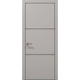 Двері Папа Карло Plato PL-23 Ч, кромка алюміній чорний