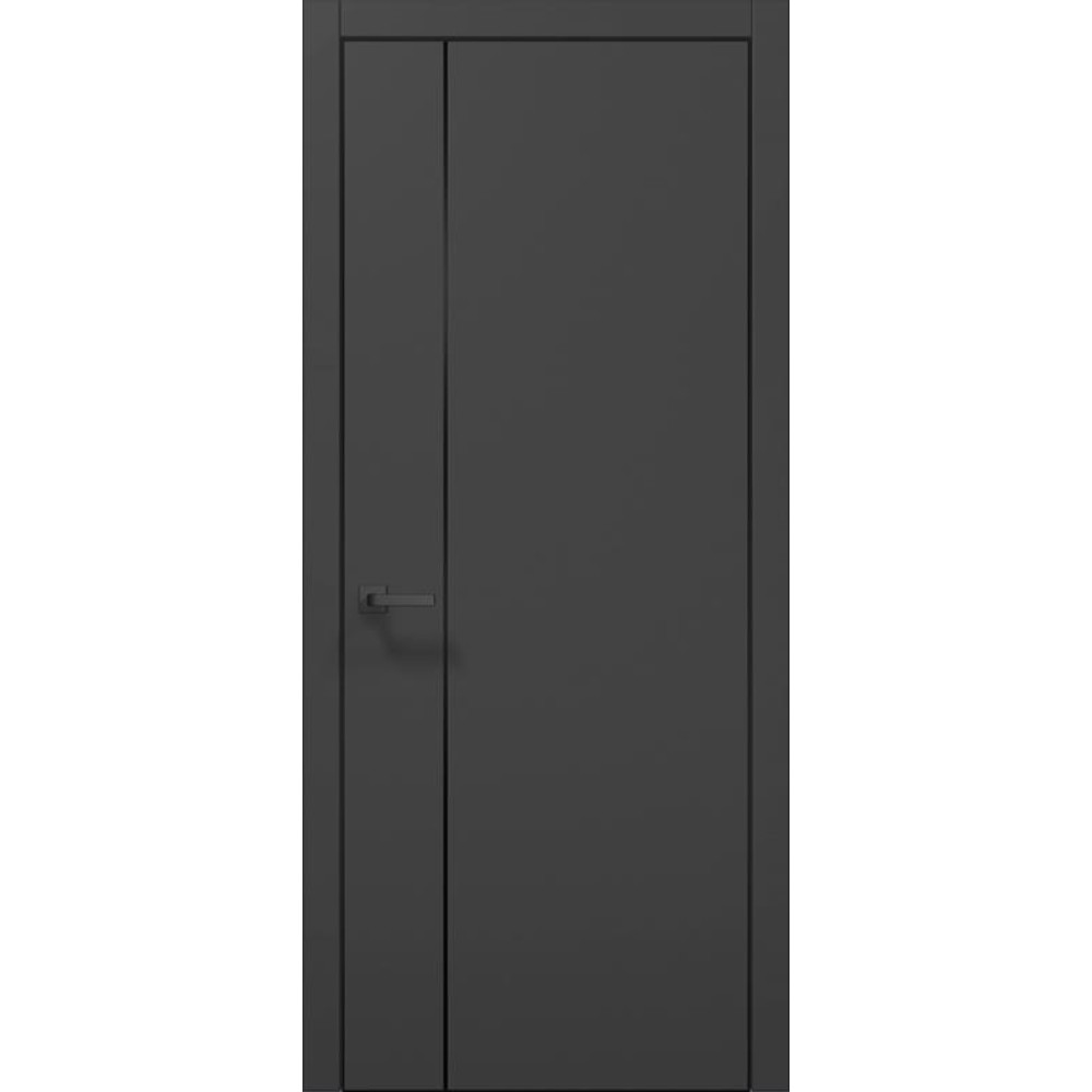 Двері Папа Карло Plato PL-31 Ч, кромка алюміній чорний