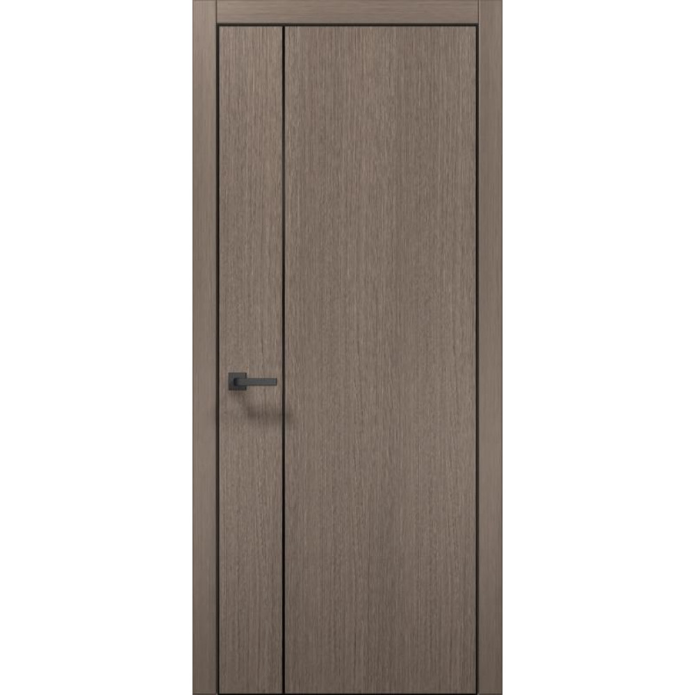 Двері Папа Карло Plato PL-31 Ч, кромка алюміній чорний