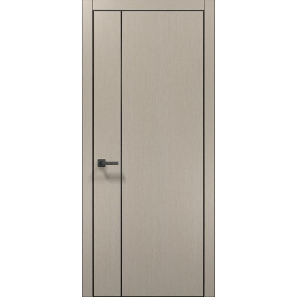 Двері Папа Карло Plato PL-31 Ч, кромка алюміній чорний