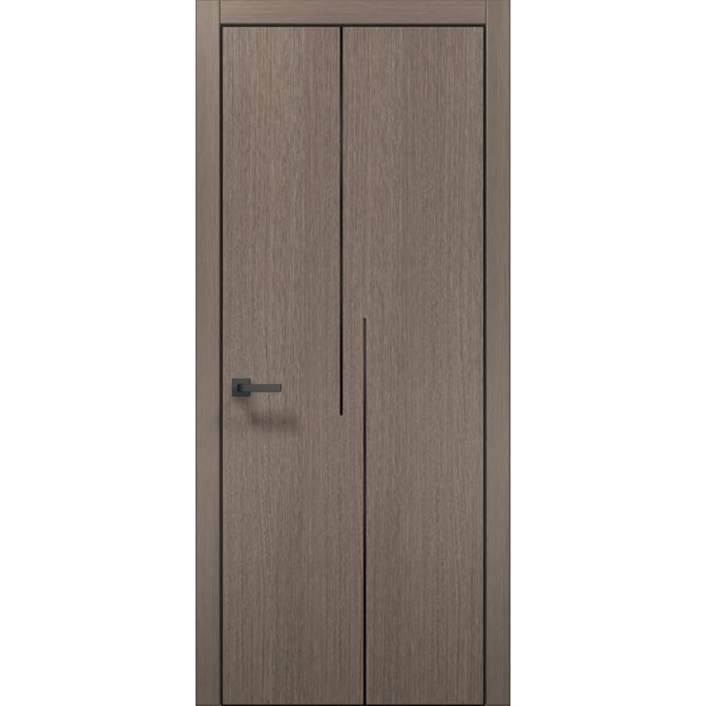 Двері Папа Карло Plato PL-40 Ч, кромка алюміній чорний