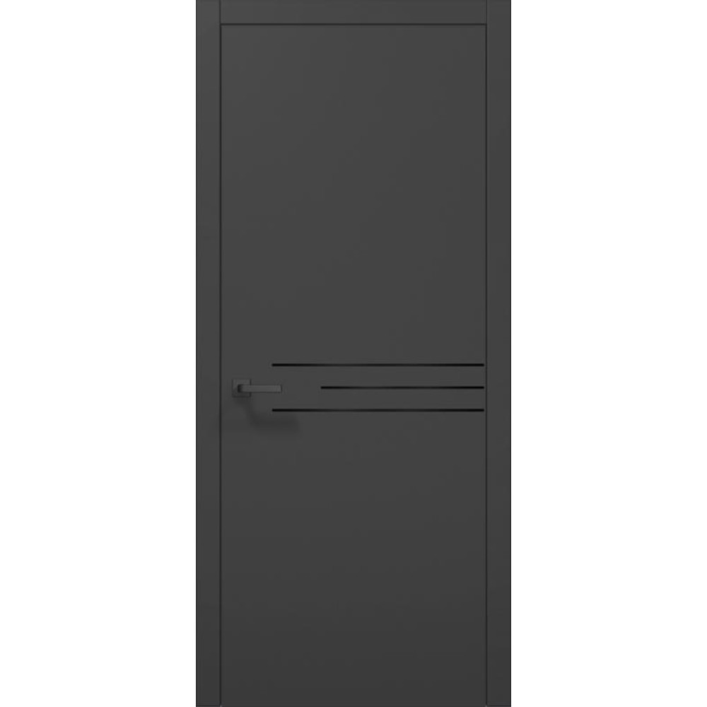 Двері Папа Карло Plato PL-43 з чорною ABC кромкою
