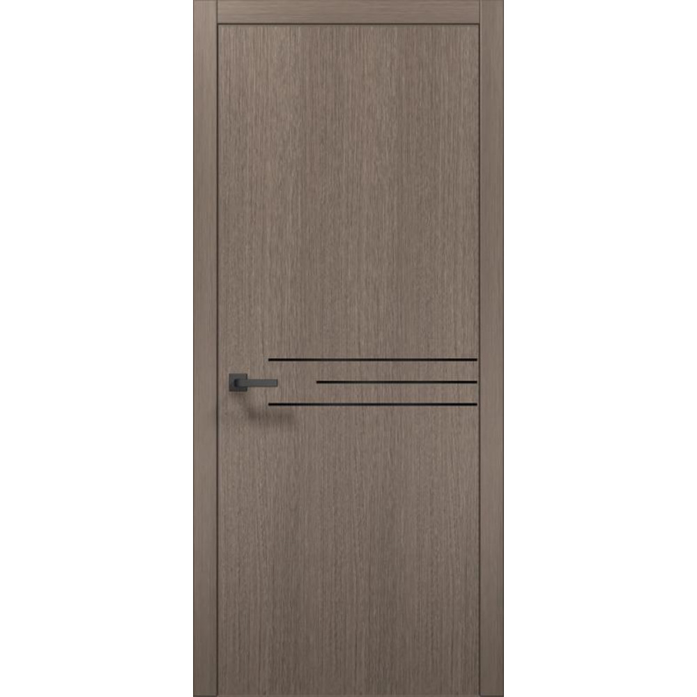Двері Папа Карло Plato PL-43 з чорною ABC кромкою