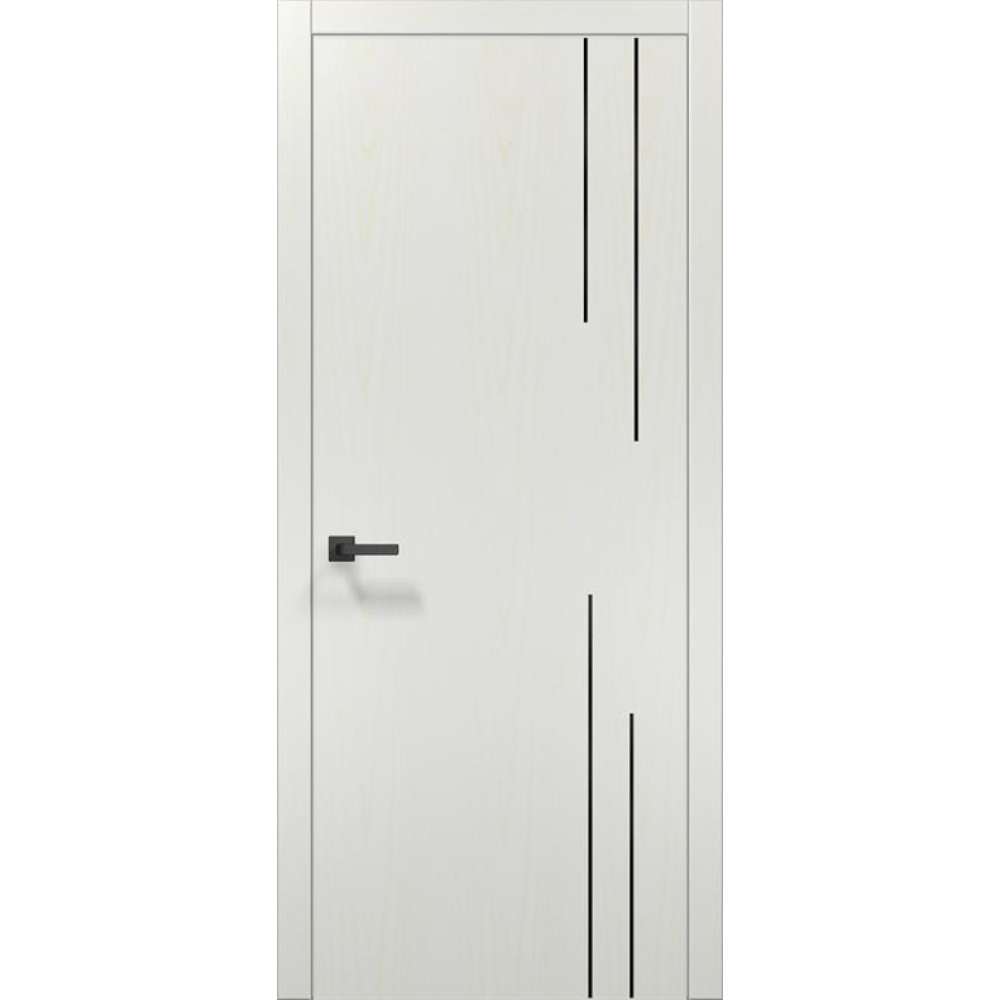 Двері Папа Карло Plato PL-50 з чорною ABC кромкою