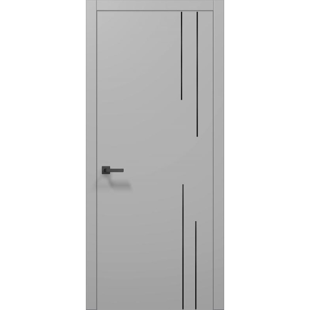 Двері Папа Карло Plato PL-50 з чорною ABC кромкою
