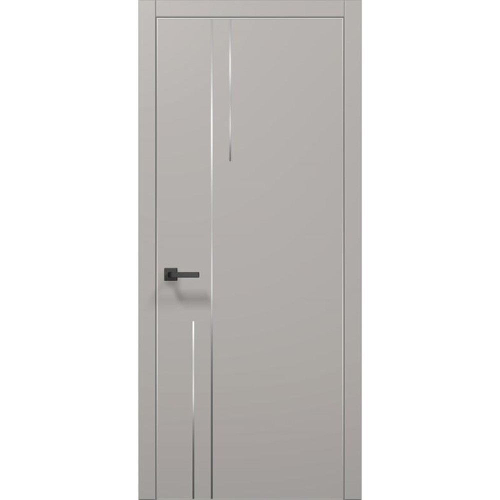 Двері Папа Карло Plato PL-51 С, кромка алюміній срібло