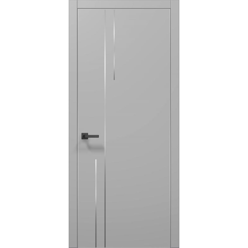 Двері Папа Карло Plato PL-51 С, кромка алюміній срібло