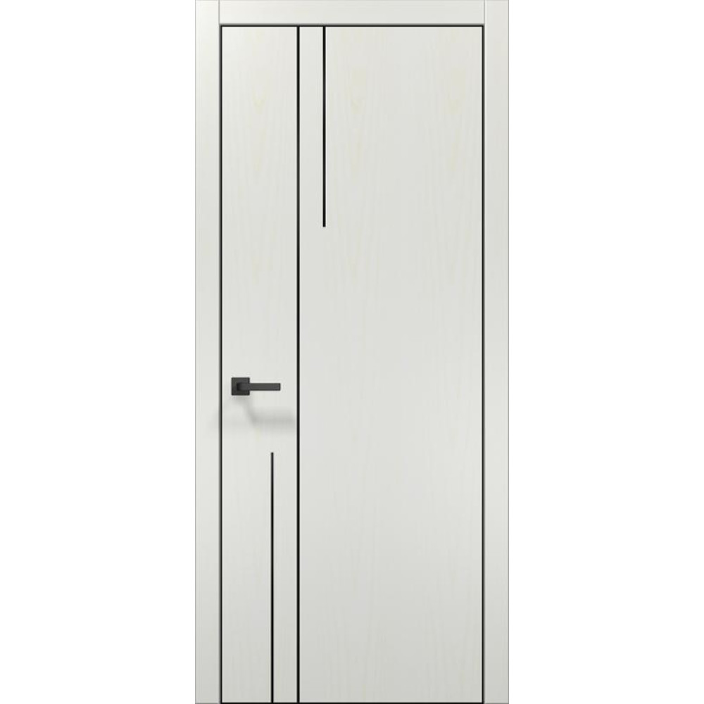 Двері Папа Карло Plato PL-51 Ч, кромка алюміній чорний