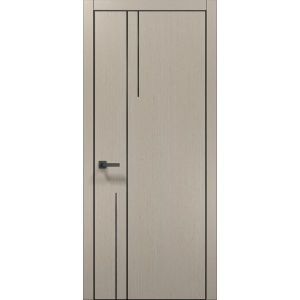 Двері Папа Карло Plato PL-51 Ч, кромка алюміній чорний
