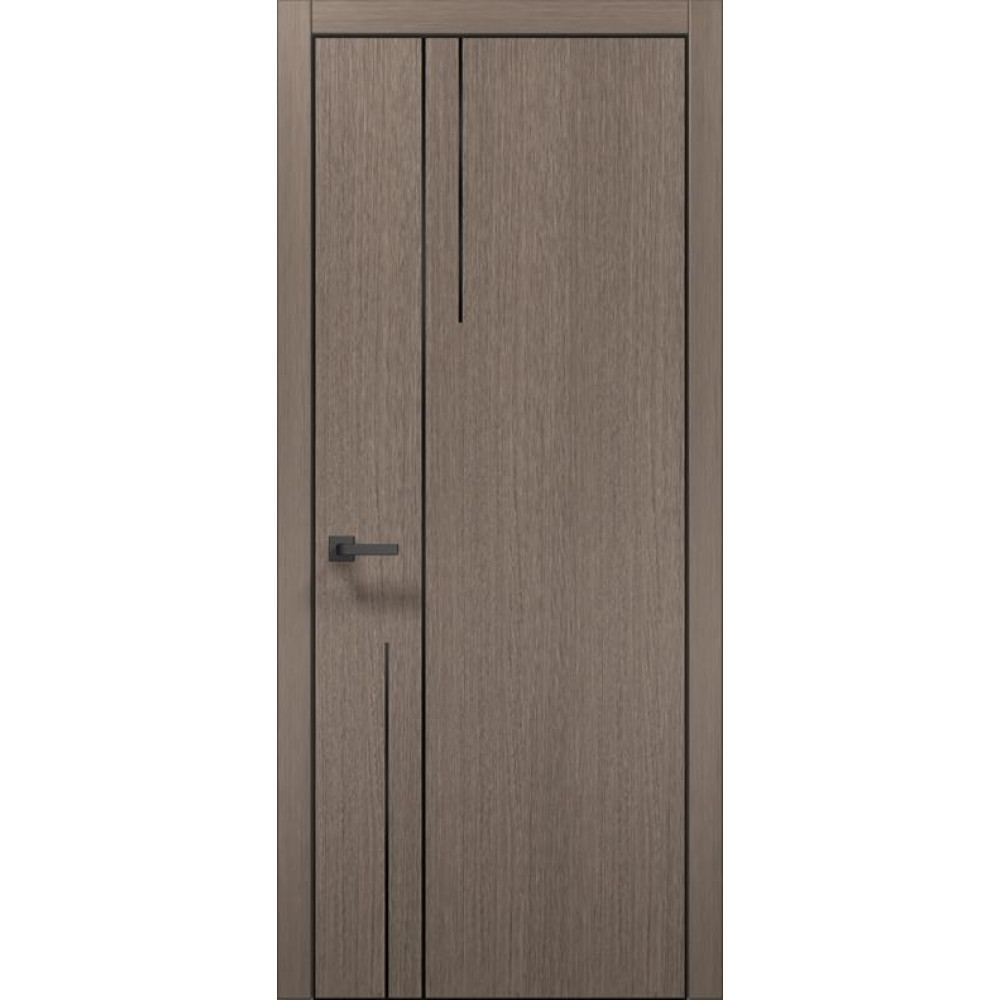 Двері Папа Карло Plato PL-51 Ч, кромка алюміній чорний