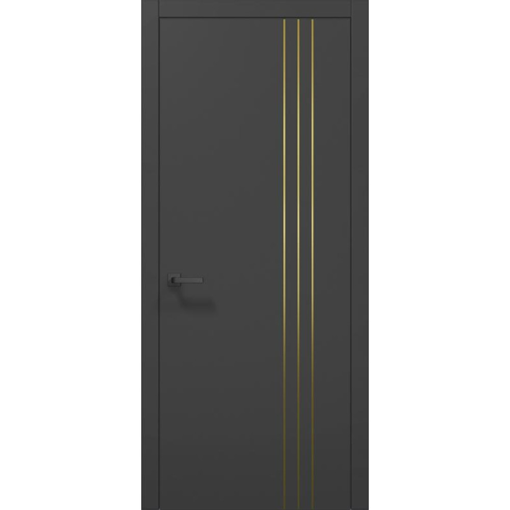 Двері Папа Карло Plato PL-53 з золотою ABC кромкою