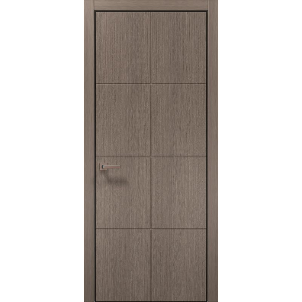 Двері Папа Карло Style ST-06 Ч, кромка алюміній чорний