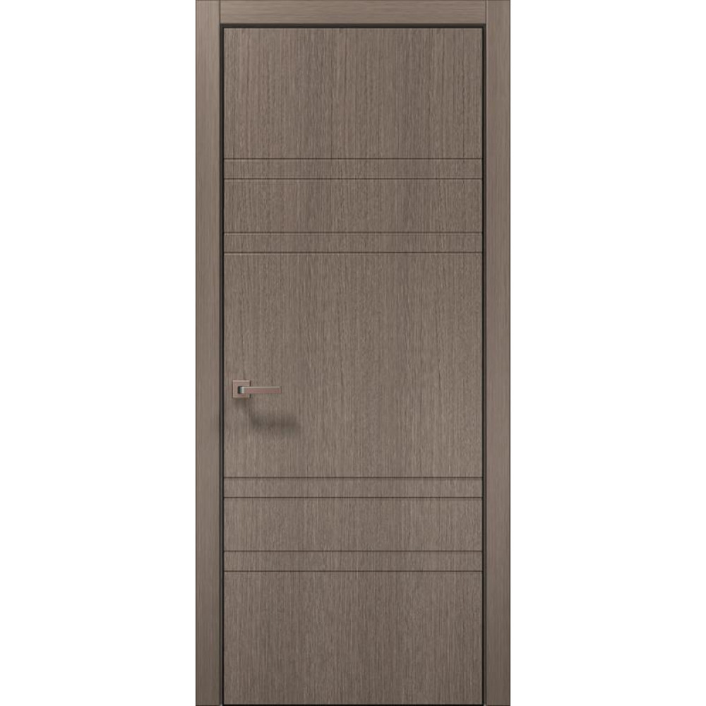 Двері Папа Карло Style ST-08 Ч, кромка алюміній чорний