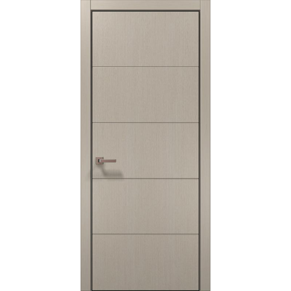 Двері Папа Карло Style ST-09 Ч, кромка алюміній чорний