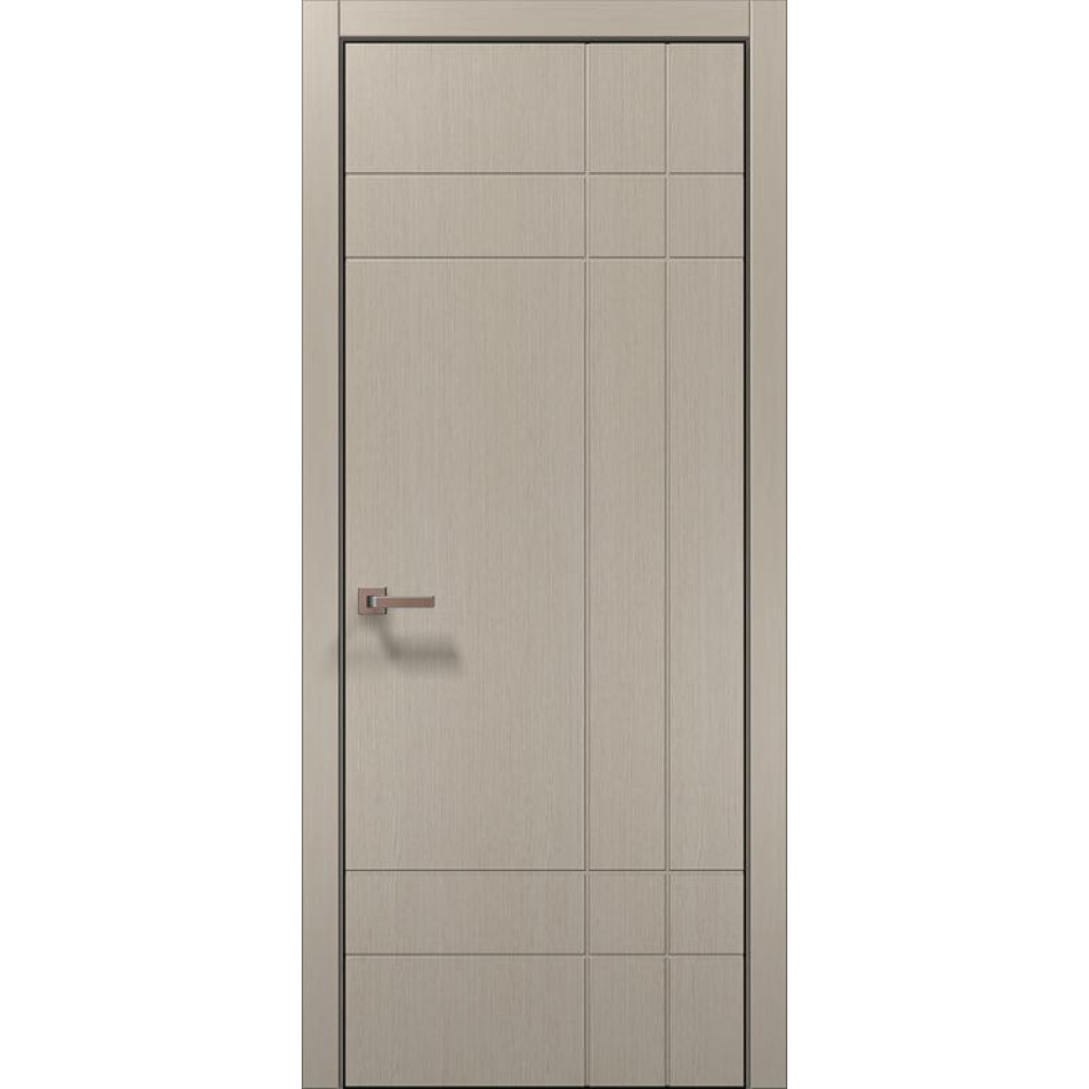 Двері Папа Карло Style ST-19 Ч, кромка алюміній чорний