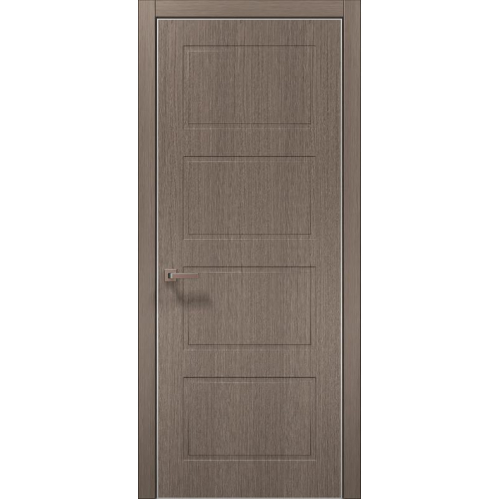 Двері Папа Карло Style ST-24 С, кромка алюміній срібло