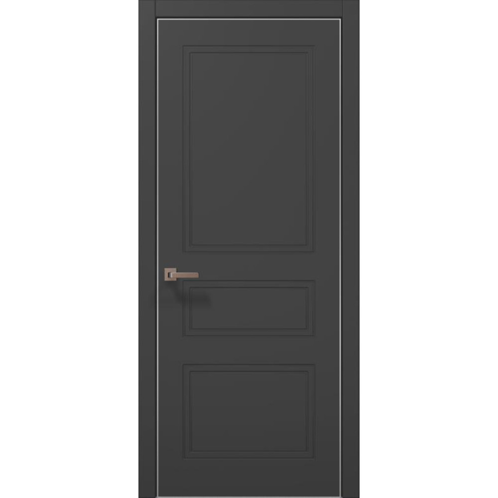 Двері Папа Карло Style ST-27 С, кромка алюміній срібло