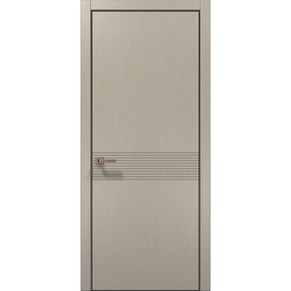 Двері Папа Карло Style ST-33 Ч, кромка алюміній чорний