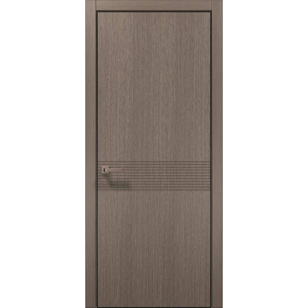 Двері Папа Карло Style ST-33 Ч, кромка алюміній чорний