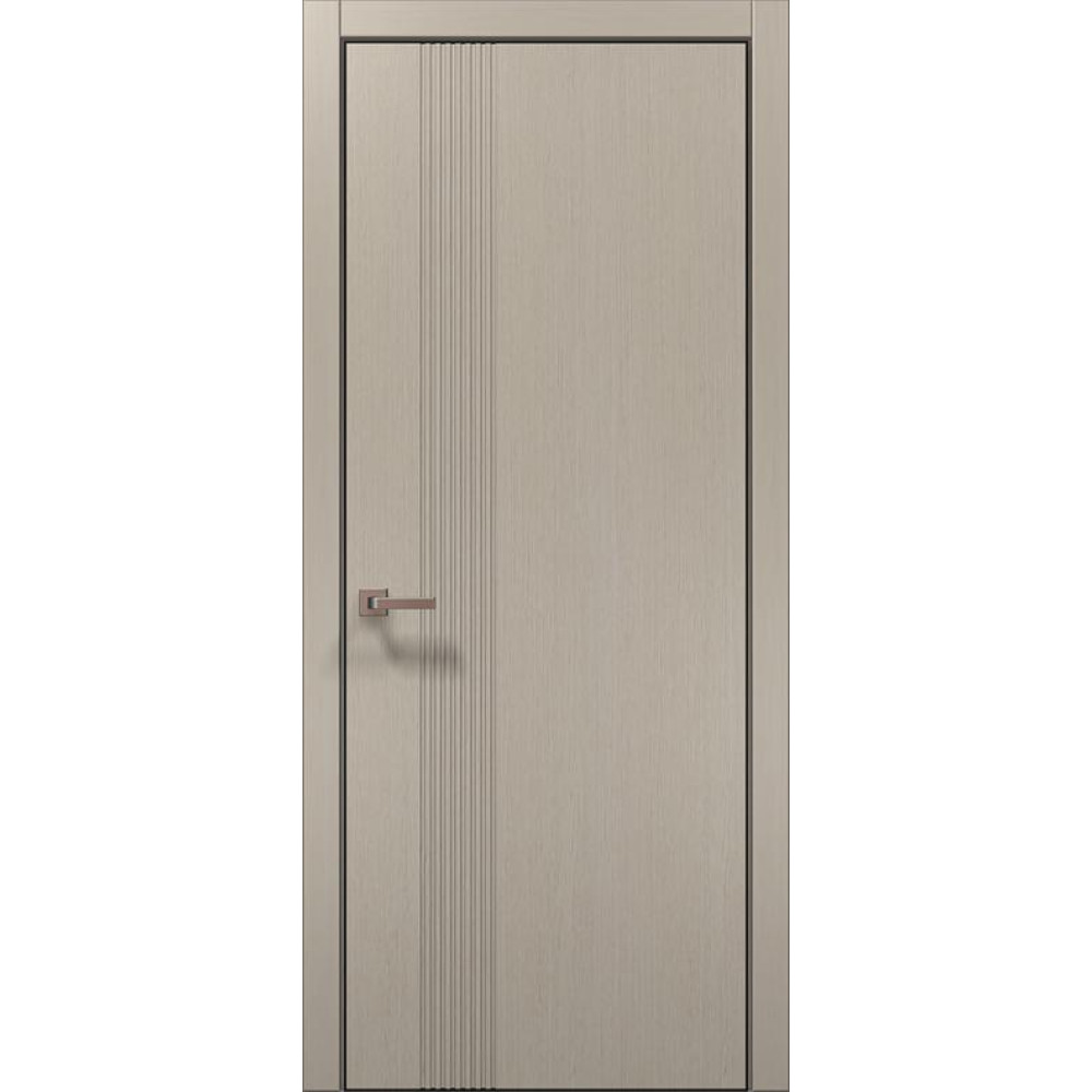 Двері Папа Карло Style ST-34 Ч, кромка алюміній чорний