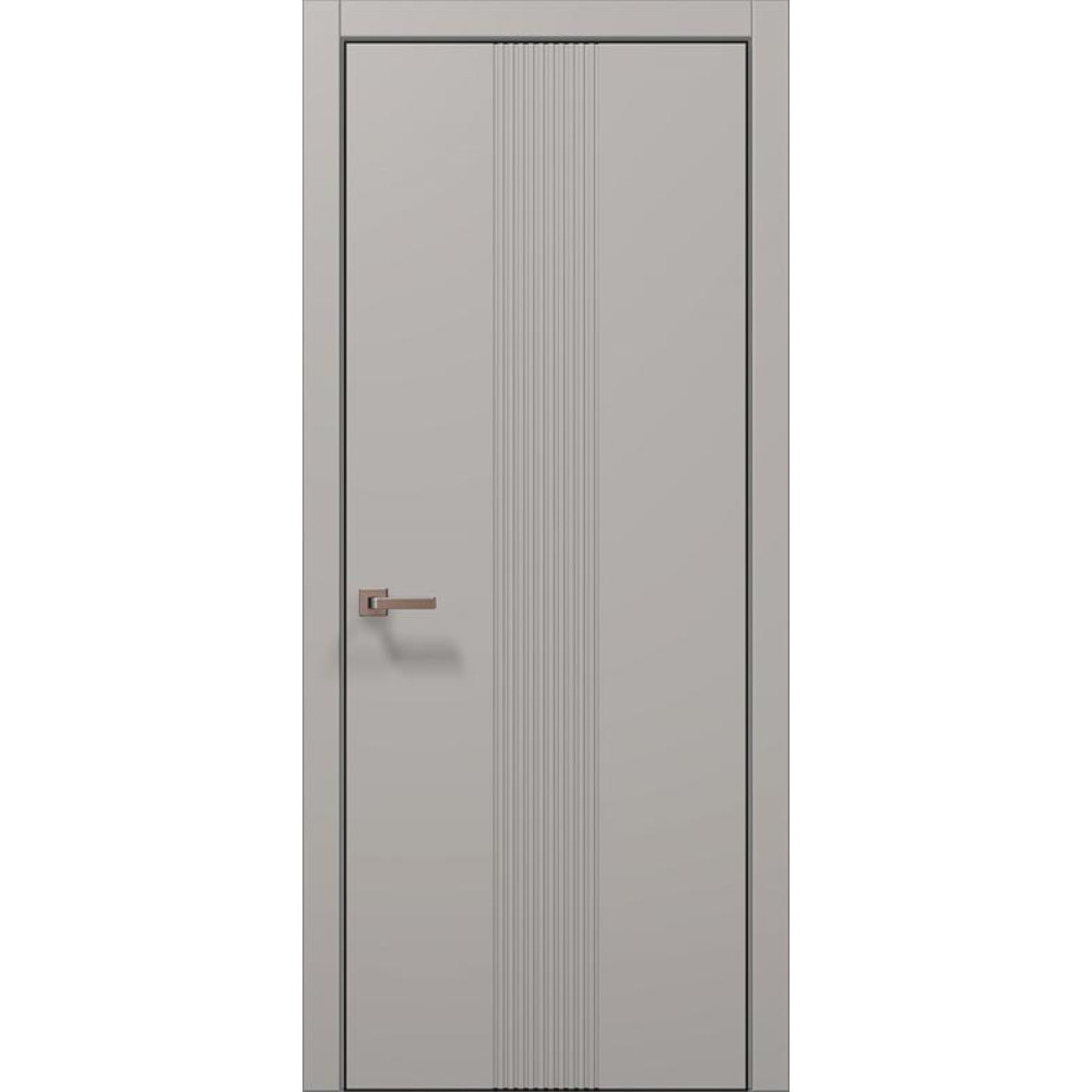 Двері Папа Карло Style ST-35 Ч, кромка алюміній чорний