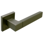 Ручка дверна на розетці A-2004 SN/CP