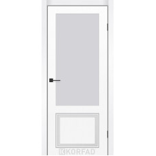 Міжкомнатні фарбовані двері Kofrad Loretto Glass, біла емаль