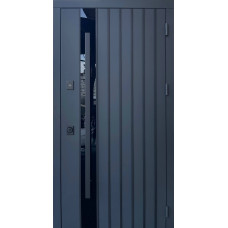 Вхідні двері Qdoors Стріт 3K Арт RAL 7021