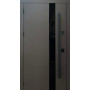 Вхідні двері Qdoors Стріт 3K Елегант RAL 8019, МДФ білий