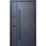 Вхідні двері Qdoors Strong Айрон коричневий пісок/білий атлас для вулиці