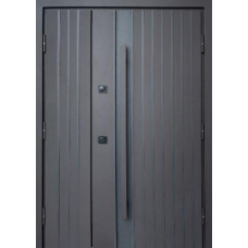 Вхідні двері Qdoors Strong Айрон коричневий пісок/білий атлас для вулиці, 1200 мм