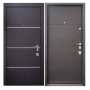 Вхідні двері Qdoors Авангард Горизонт AL венге для квартири