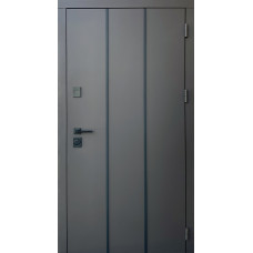 Вхідні двері Qdoors Стріт 2K Лайт RAL 8019 для вулиці