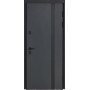 Вхідні двері БУЛАТ КОТЕДЖ модель 710/265 Metalic Anthracite/білий атласний вулична